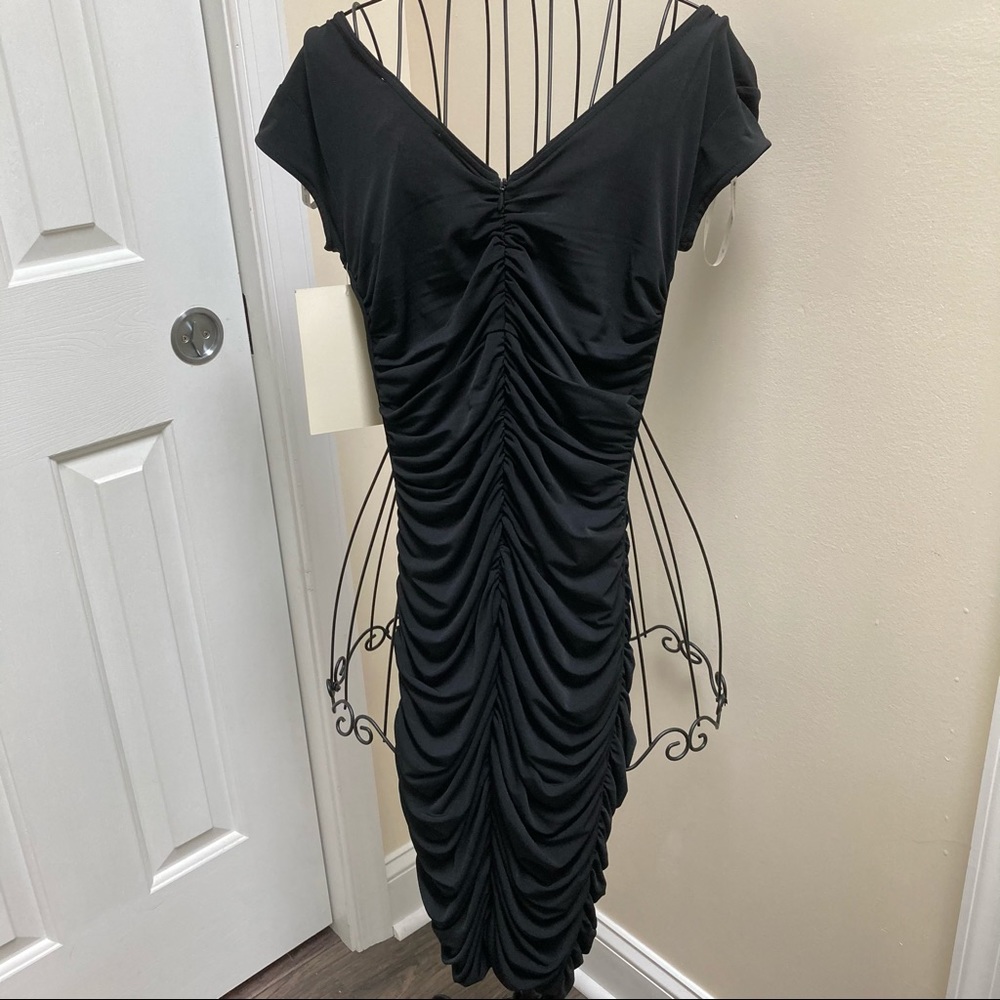 Knit ruched dress